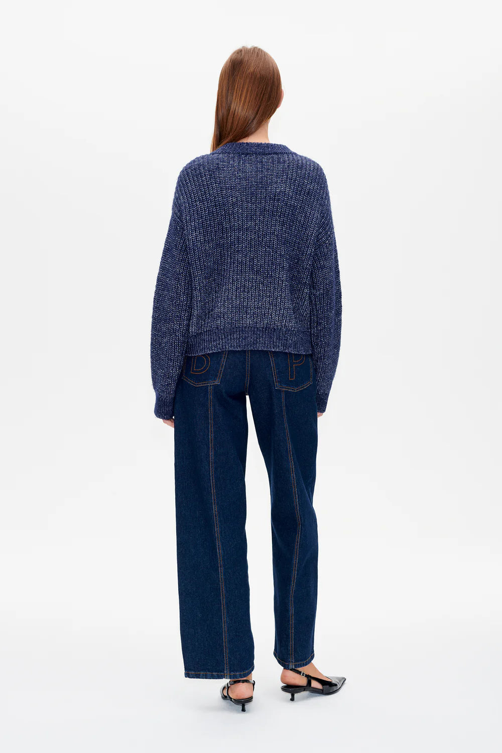 Cat Cardi Baritone Blue Melange