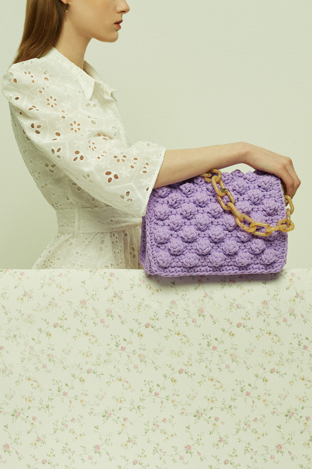 
                  
                    Bubbles Bag Medium Lilac with Tartaruga Chain
                  
                