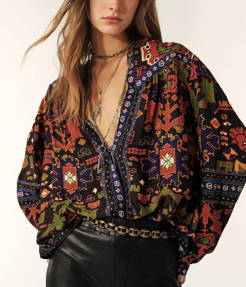 
                  
                    Verone Noir Blouse
                  
                