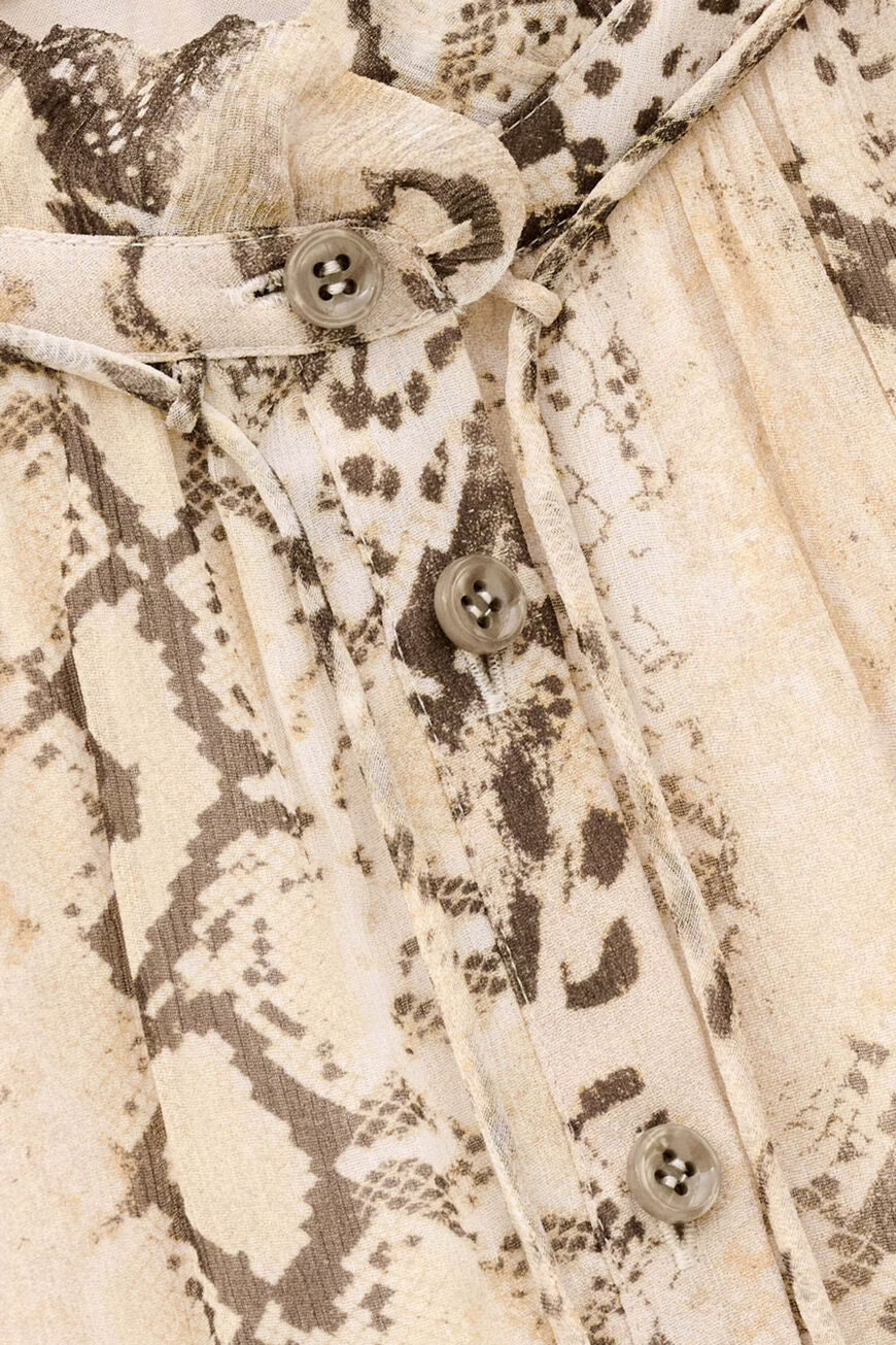 
                  
                    Sahara Ecru Serpent Dress
                  
                