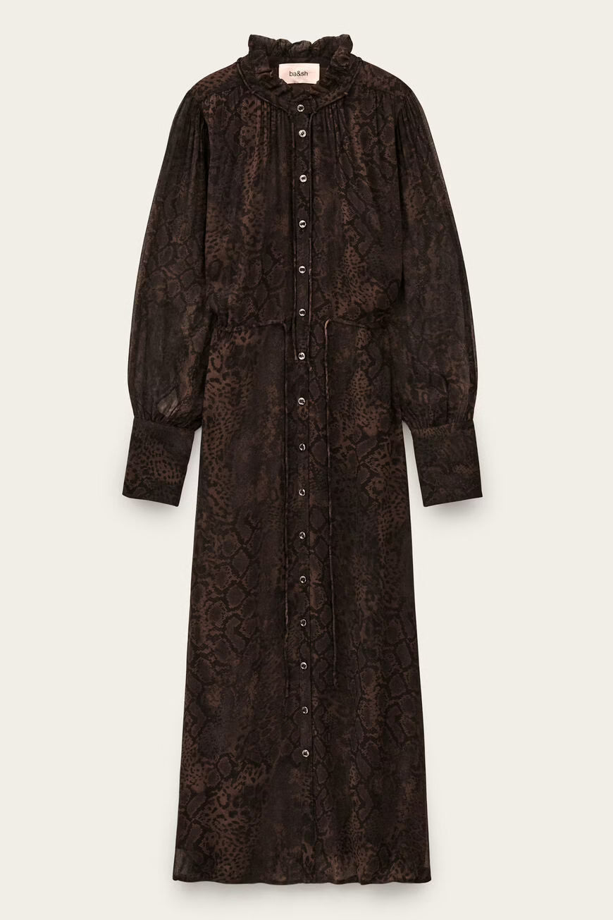 
                  
                    Sahara Marron Serpent Dress
                  
                