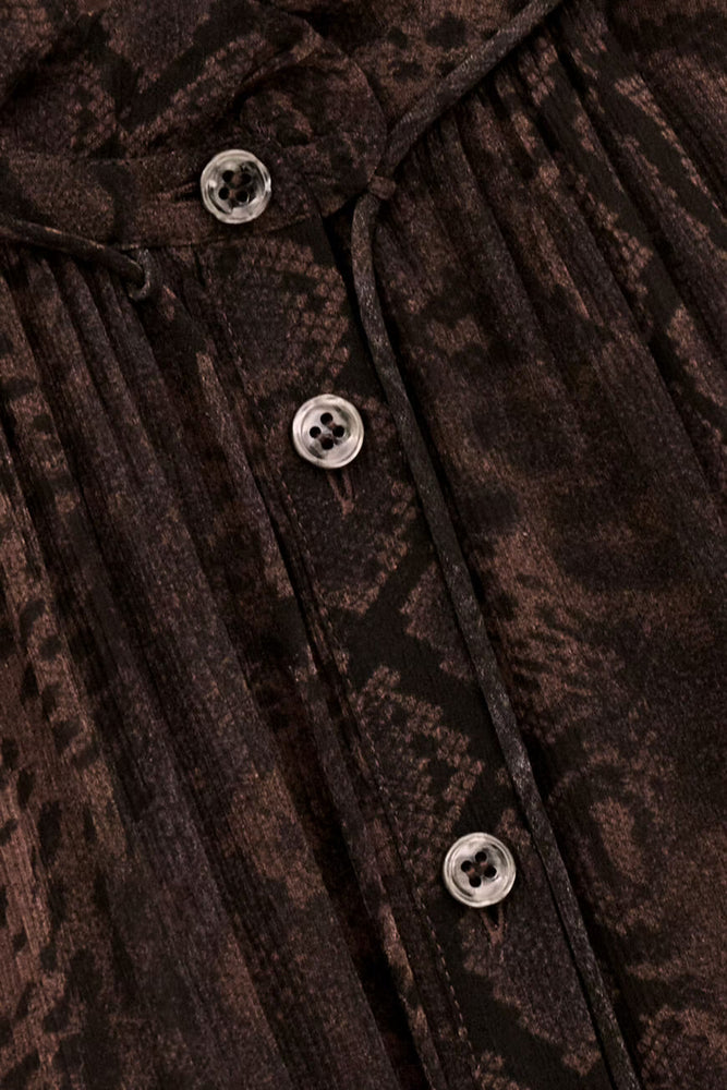 
                  
                    Sahara Marron Serpent Dress
                  
                