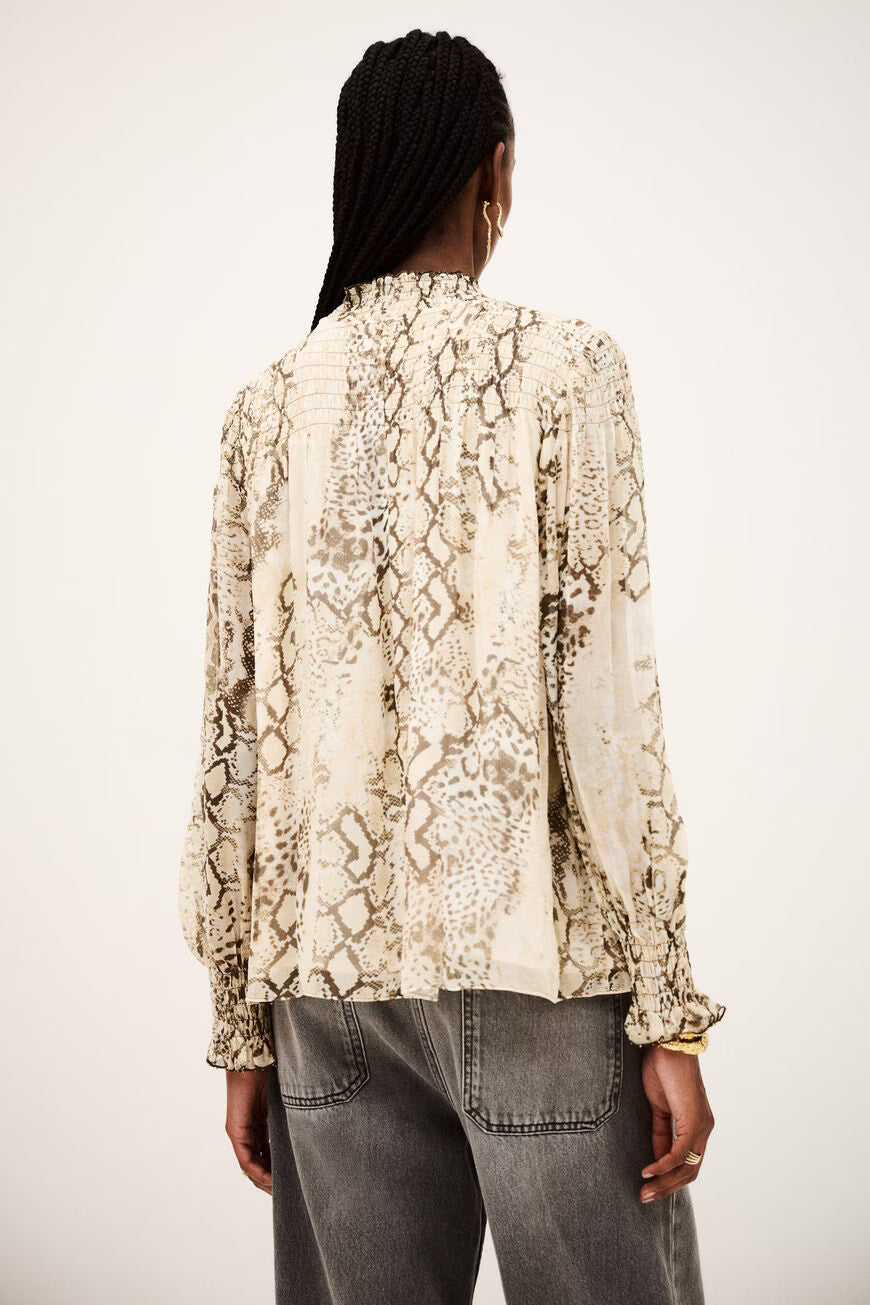 
                  
                    Shamy Ecru Serpent Blouse
                  
                