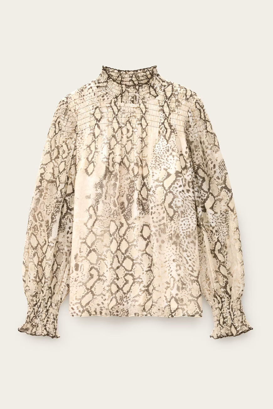 
                  
                    Shamy Ecru Serpent Blouse
                  
                