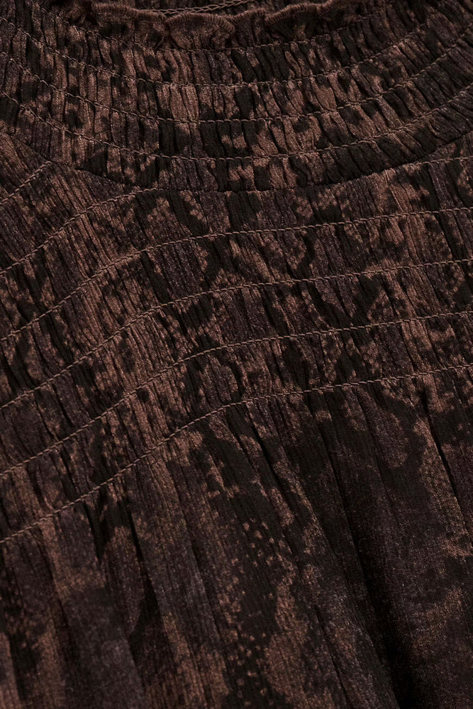 
                  
                    Sharmy Marron Serpent Blouse
                  
                