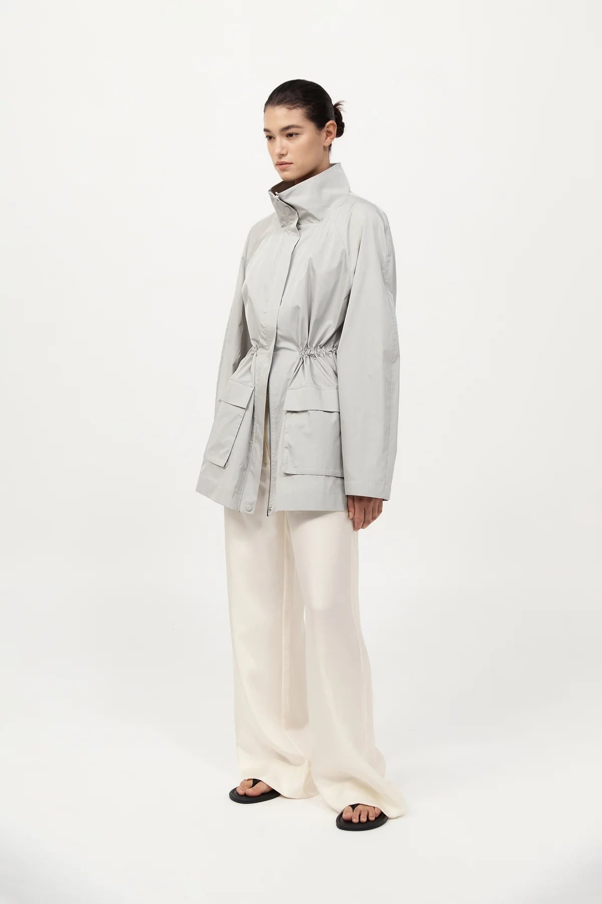
                  
                    Paper Taffeta Parka Silver
                  
                