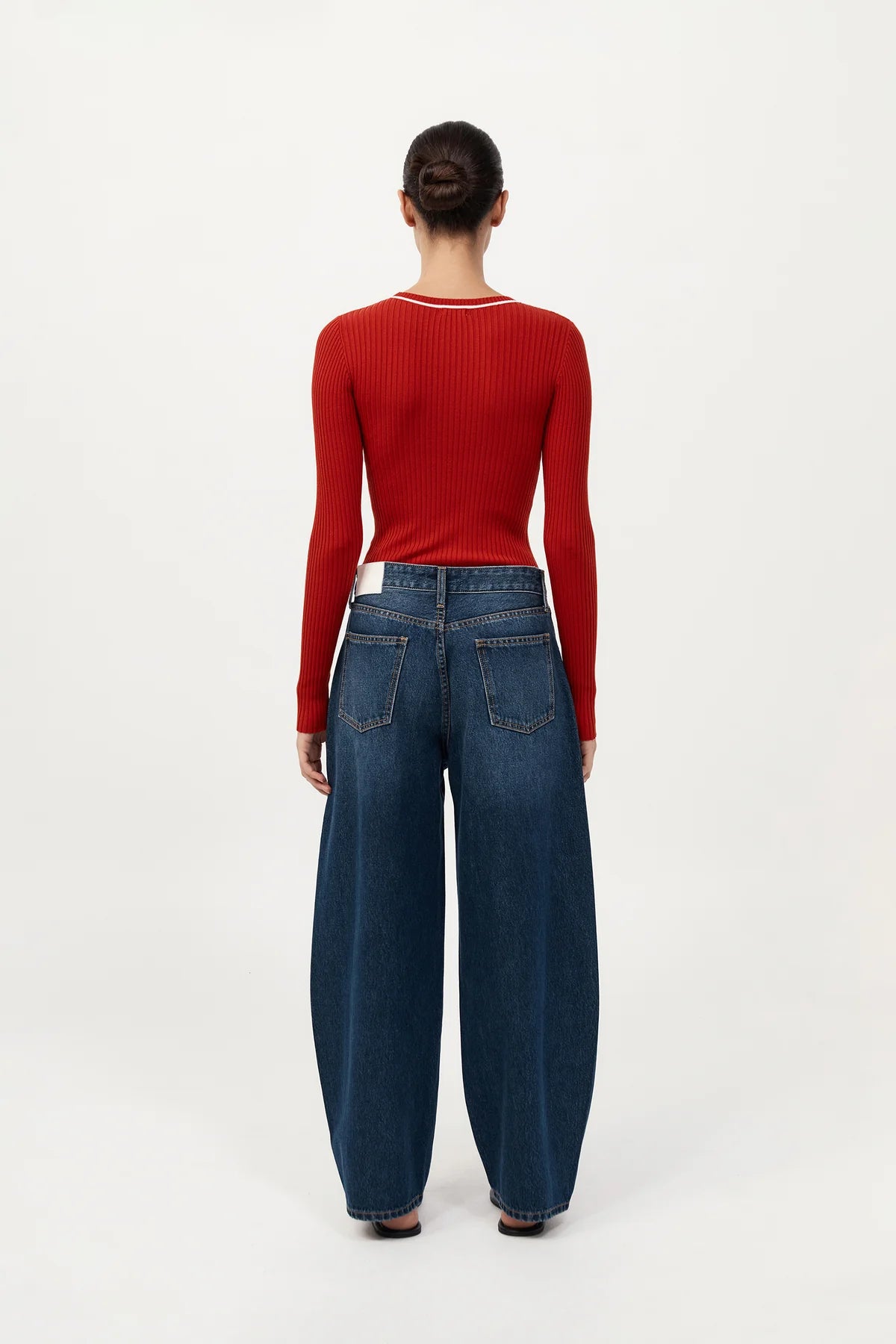 
                  
                    Fine Line Long Sleeve Top Red
                  
                