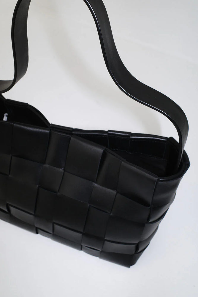 
                  
                    Woven Mini Tote Bag Black
                  
                
