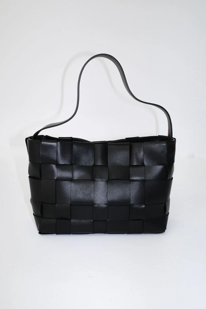 
                  
                    Woven Mini Tote Bag Black
                  
                