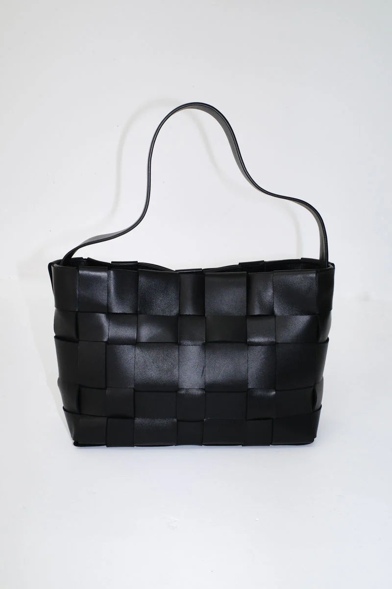 
                  
                    Woven Mini Tote Bag Black
                  
                