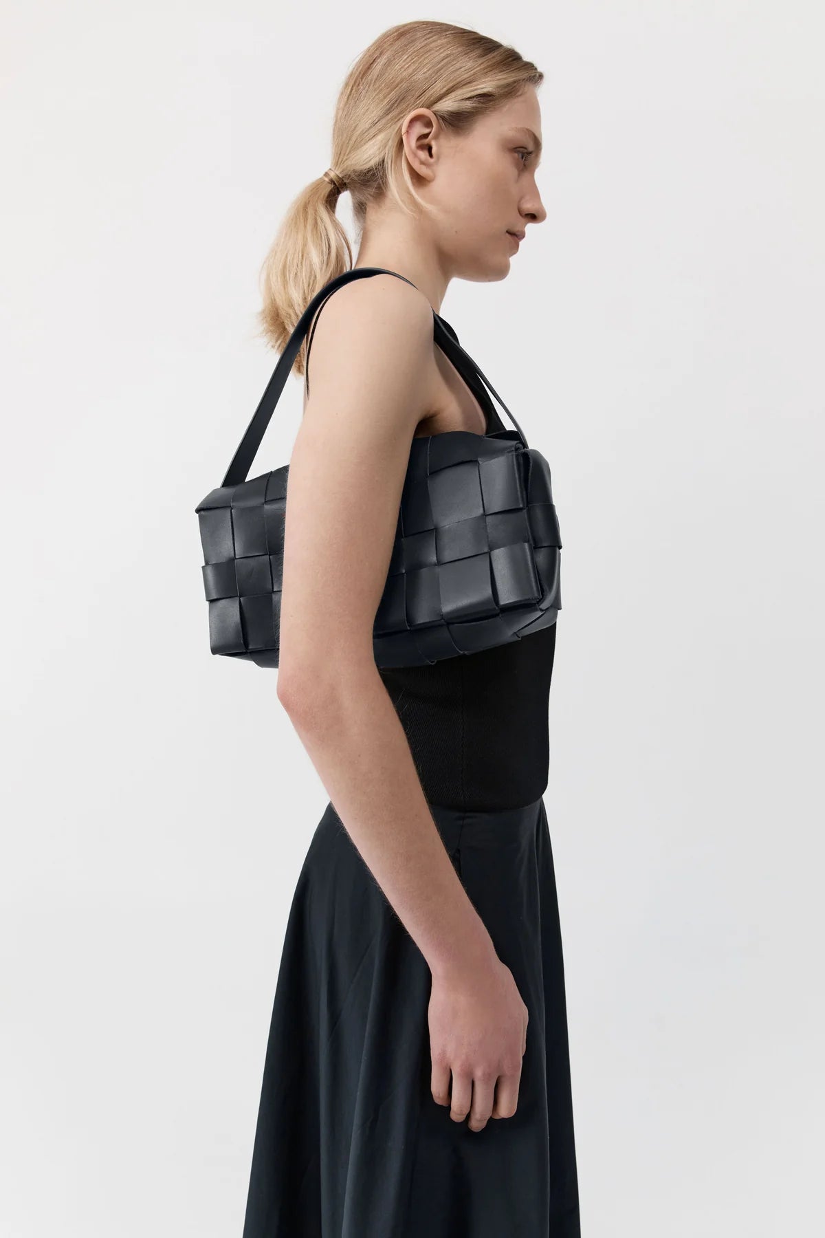 
                  
                    Woven Envelope Slim Bag Black
                  
                