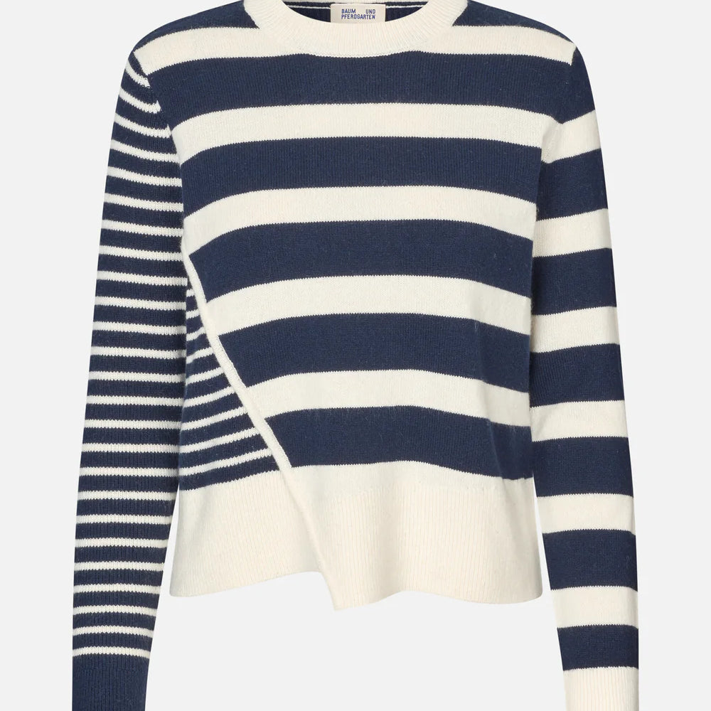 
                  
                    Centa Navy Stripe Pullover
                  
                