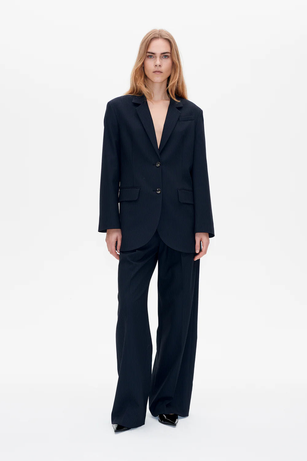 Bleona Blazer Blackish Pinstripe