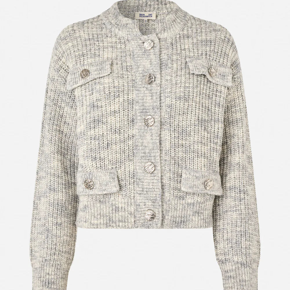 
                  
                    Cat Cardigan Silvergrey Melange
                  
                