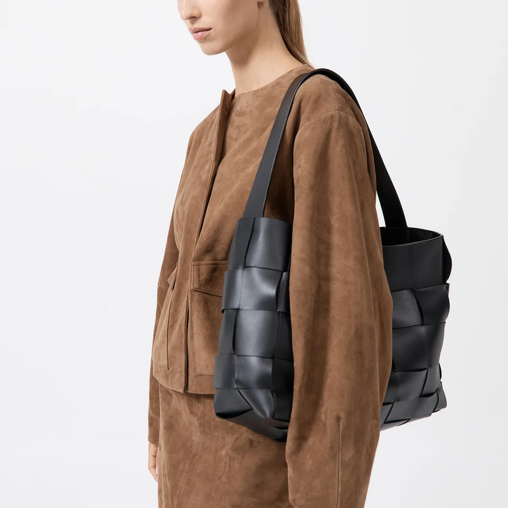 
                  
                    Woven Large Tote Black
                  
                