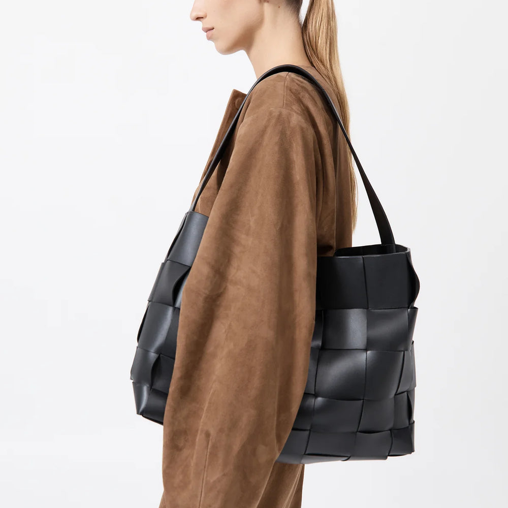 
                  
                    Woven Large Tote Black
                  
                