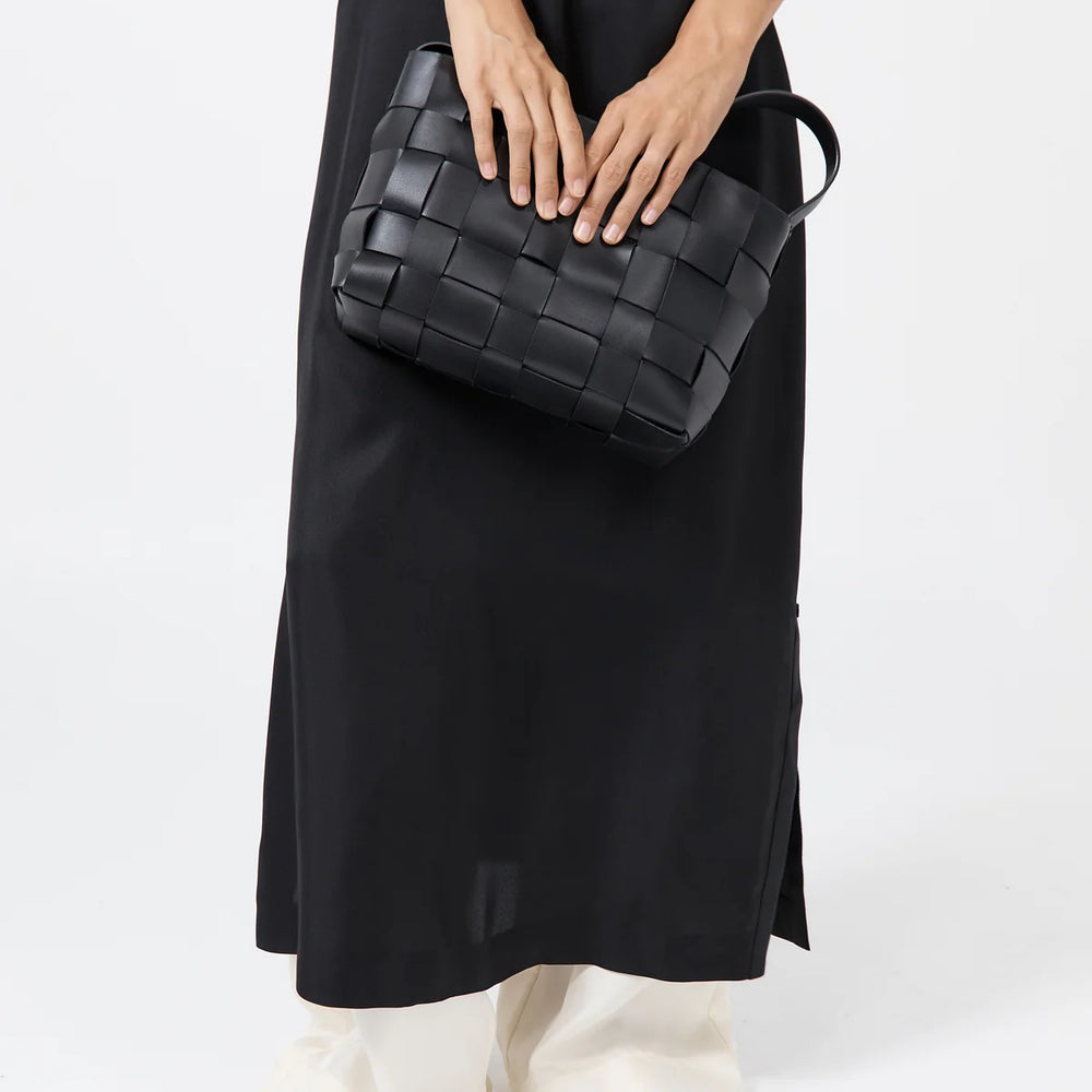 
                  
                    Woven Mini Tote Bag Black
                  
                