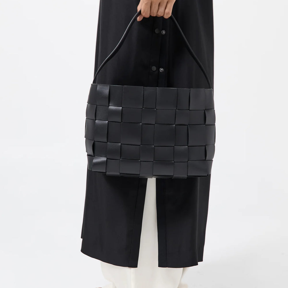 
                  
                    Woven Mini Tote Bag Black
                  
                