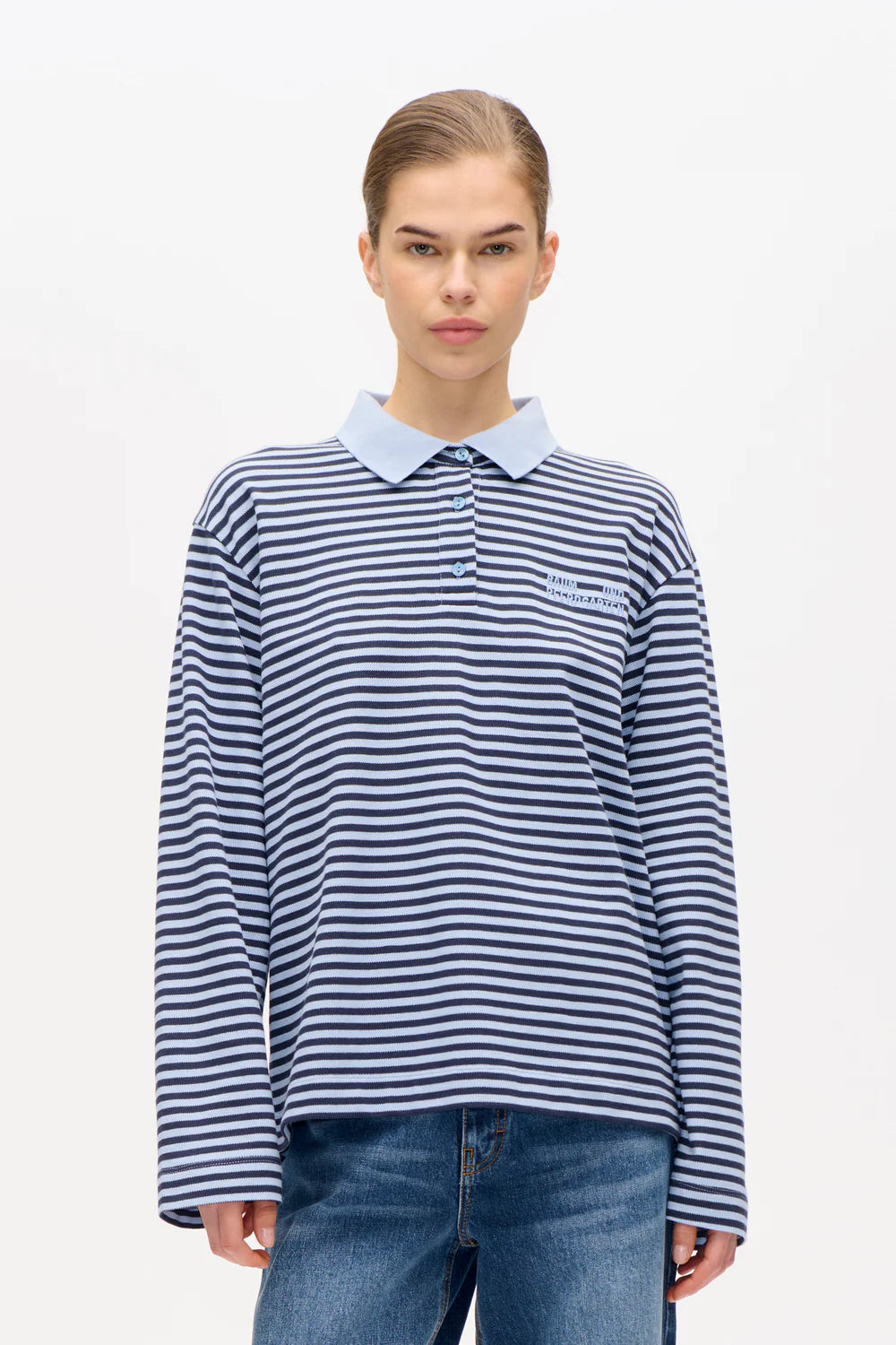 Jeanne Top Blue Stripe