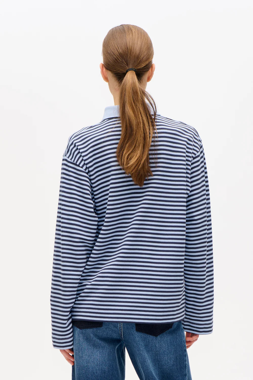 
                  
                    Jeanne Top Blue Stripe
                  
                