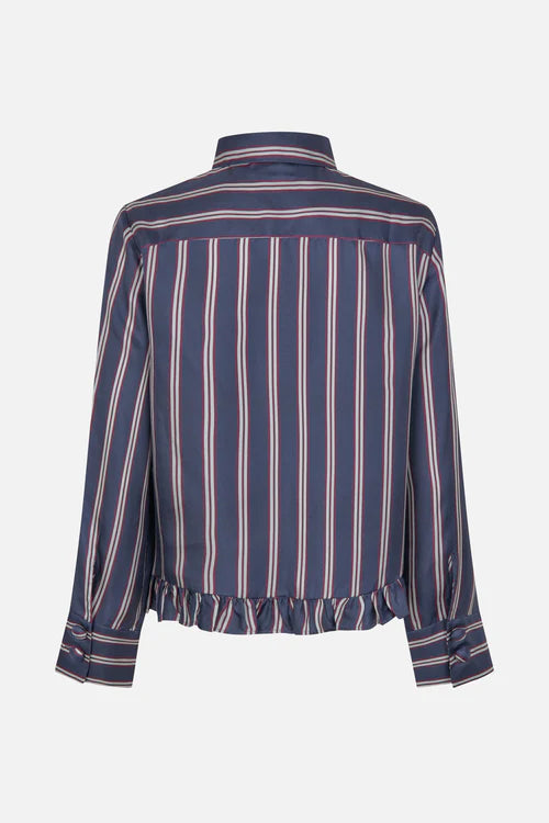 
                  
                    Miluna Shirt Navy Plum Stripte
                  
                