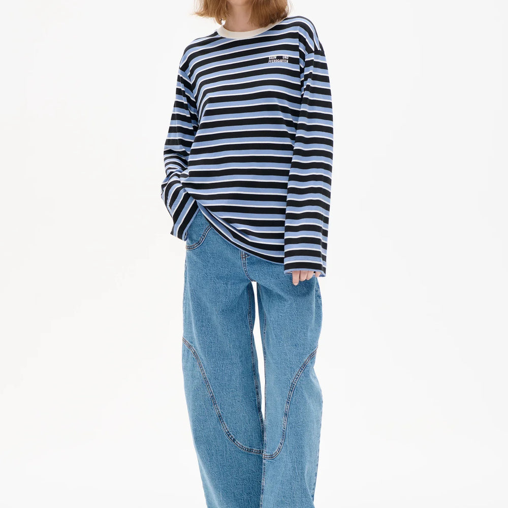 
                  
                    Jeevana Top Blue Black Stripes
                  
                