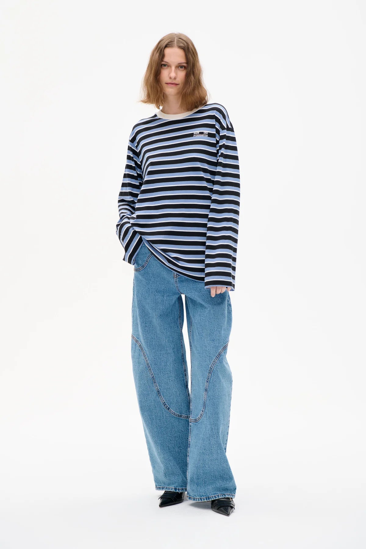 
                  
                    Jeevana Top Blue Black Stripes
                  
                