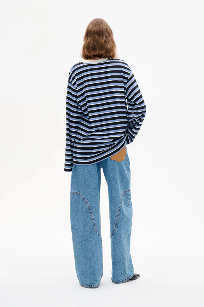 
                  
                    Jeevana Top Blue Black Stripes
                  
                