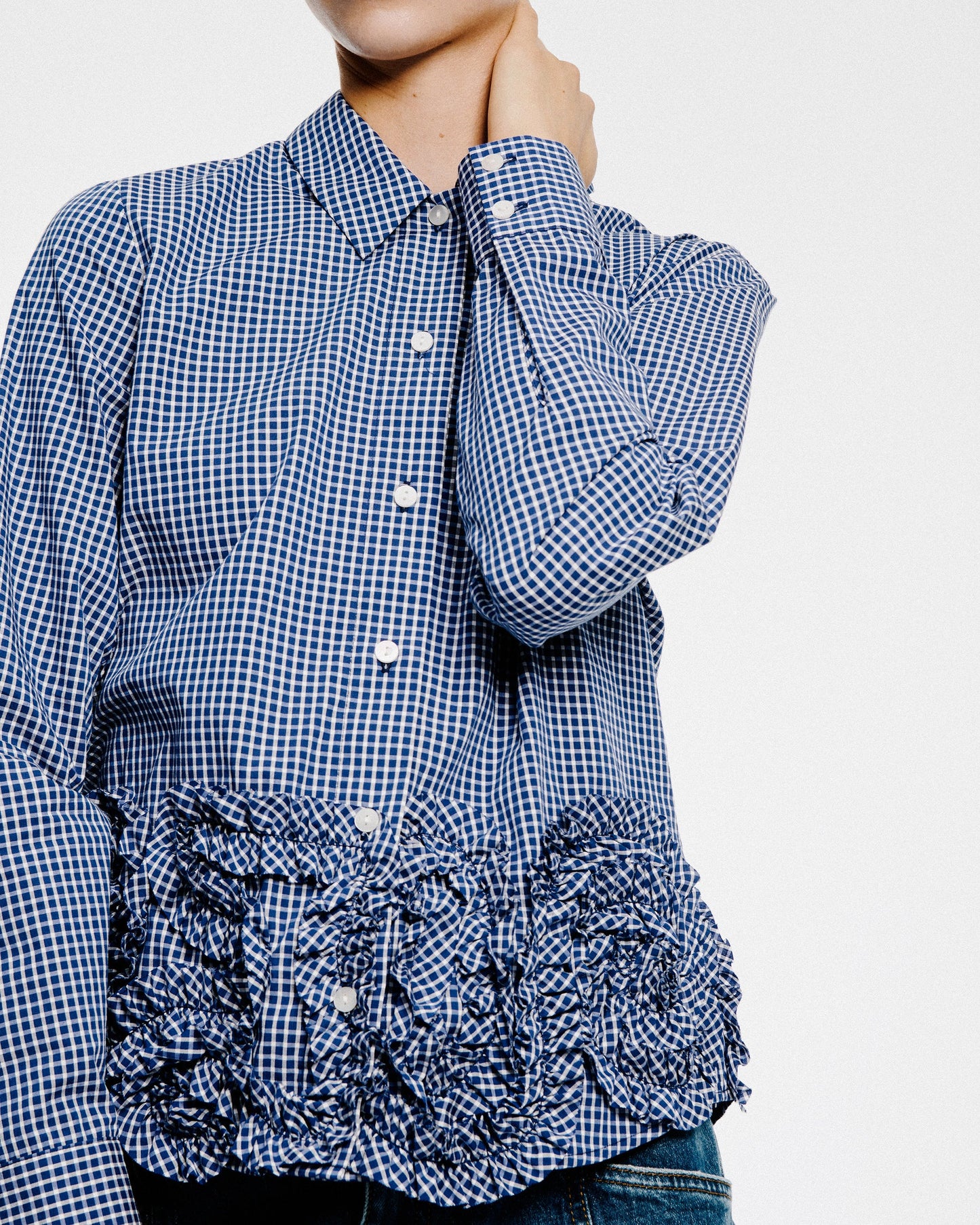 
                  
                    Mariel Shirt Mini Blue Check
                  
                