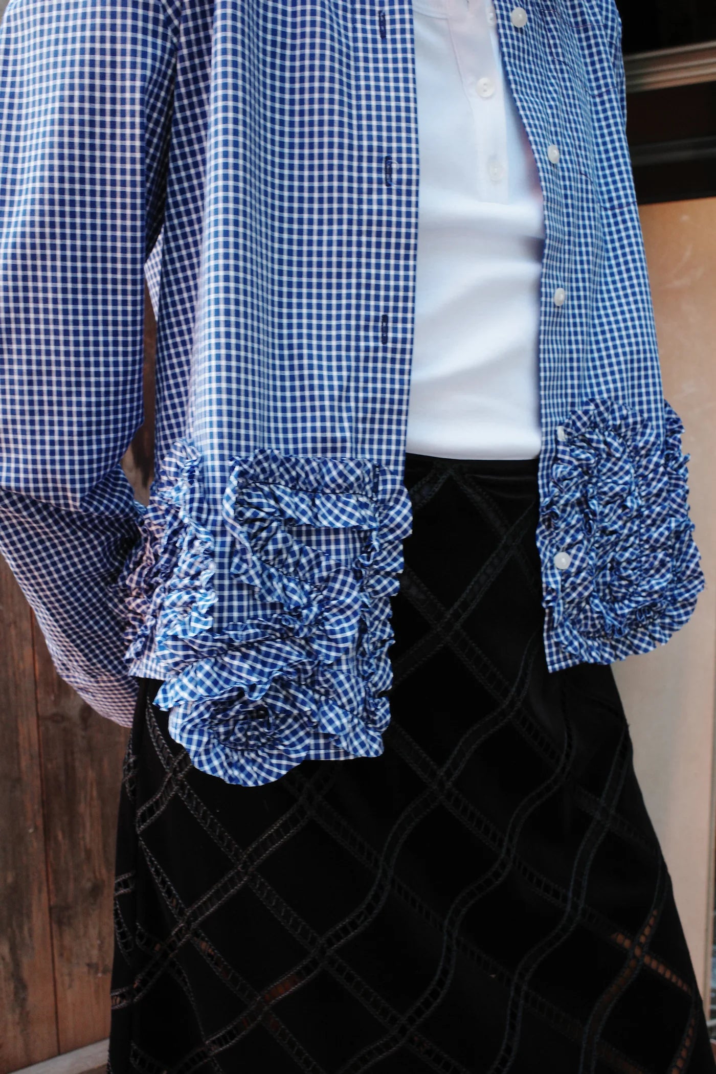 
                  
                    Mariel Shirt Mini Blue Check
                  
                