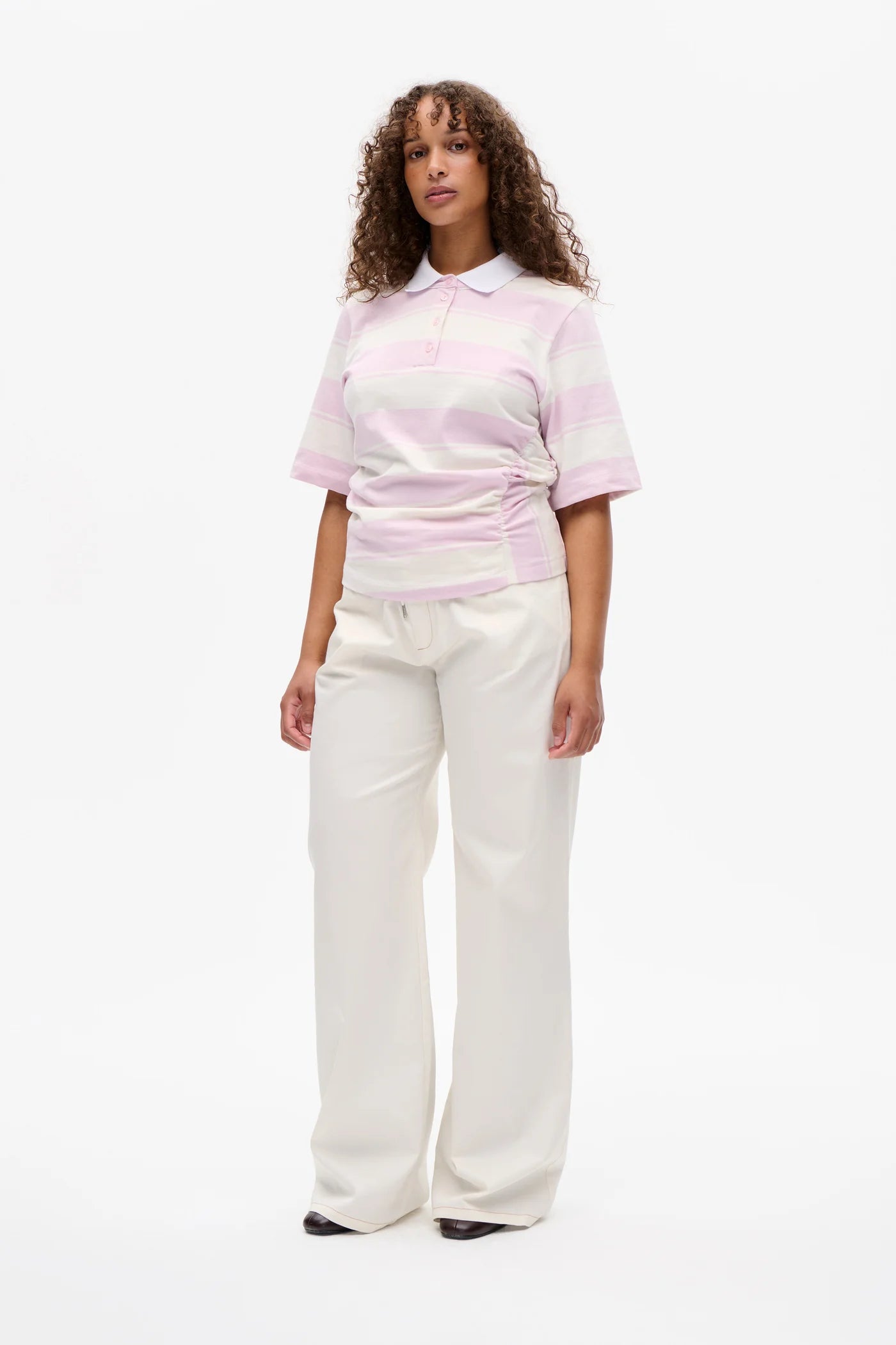 
                  
                    Judite T-Shirt Lilac Polo Stripes
                  
                