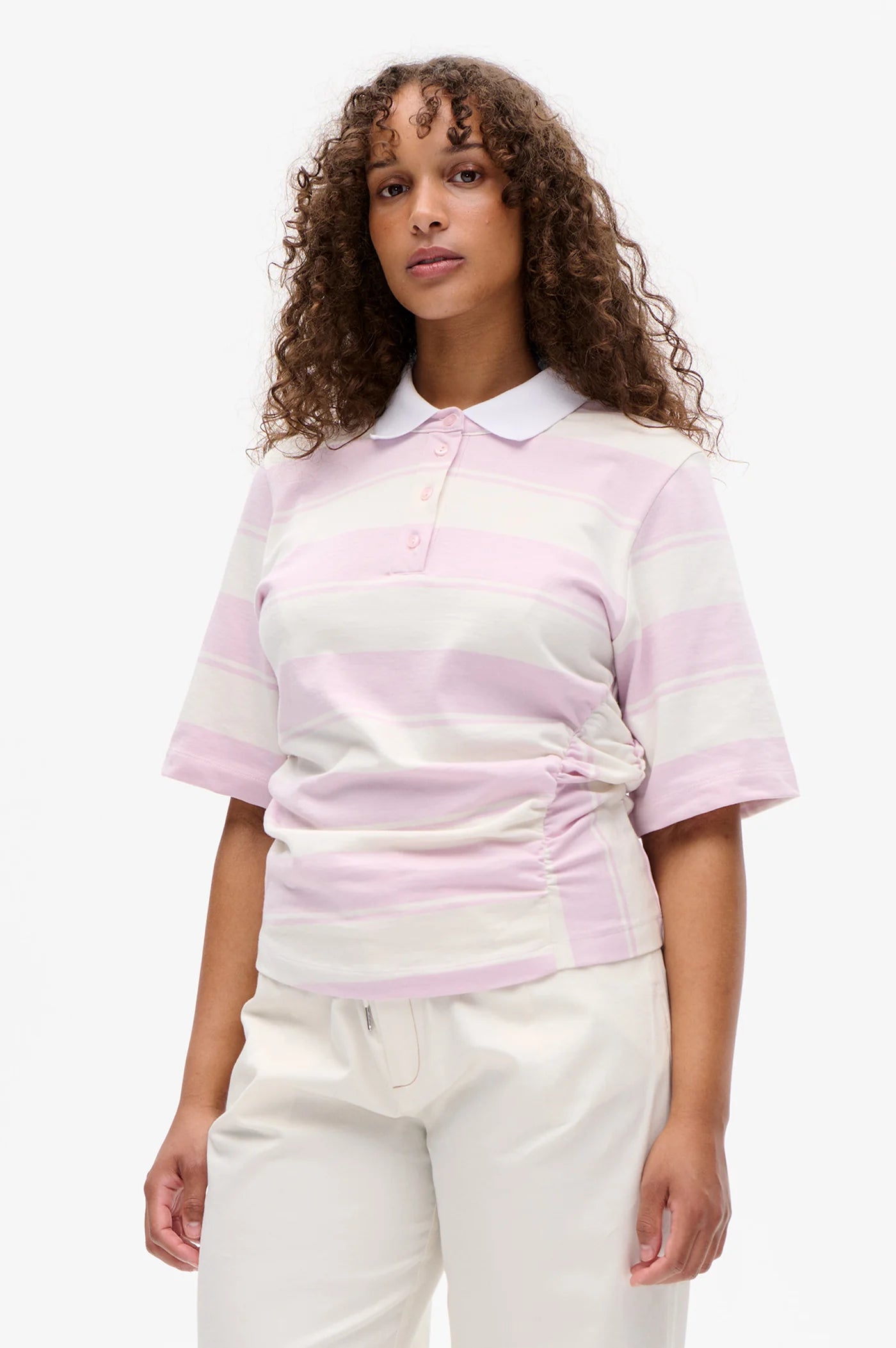 
                  
                    Judite T-Shirt Lilac Polo Stripes
                  
                