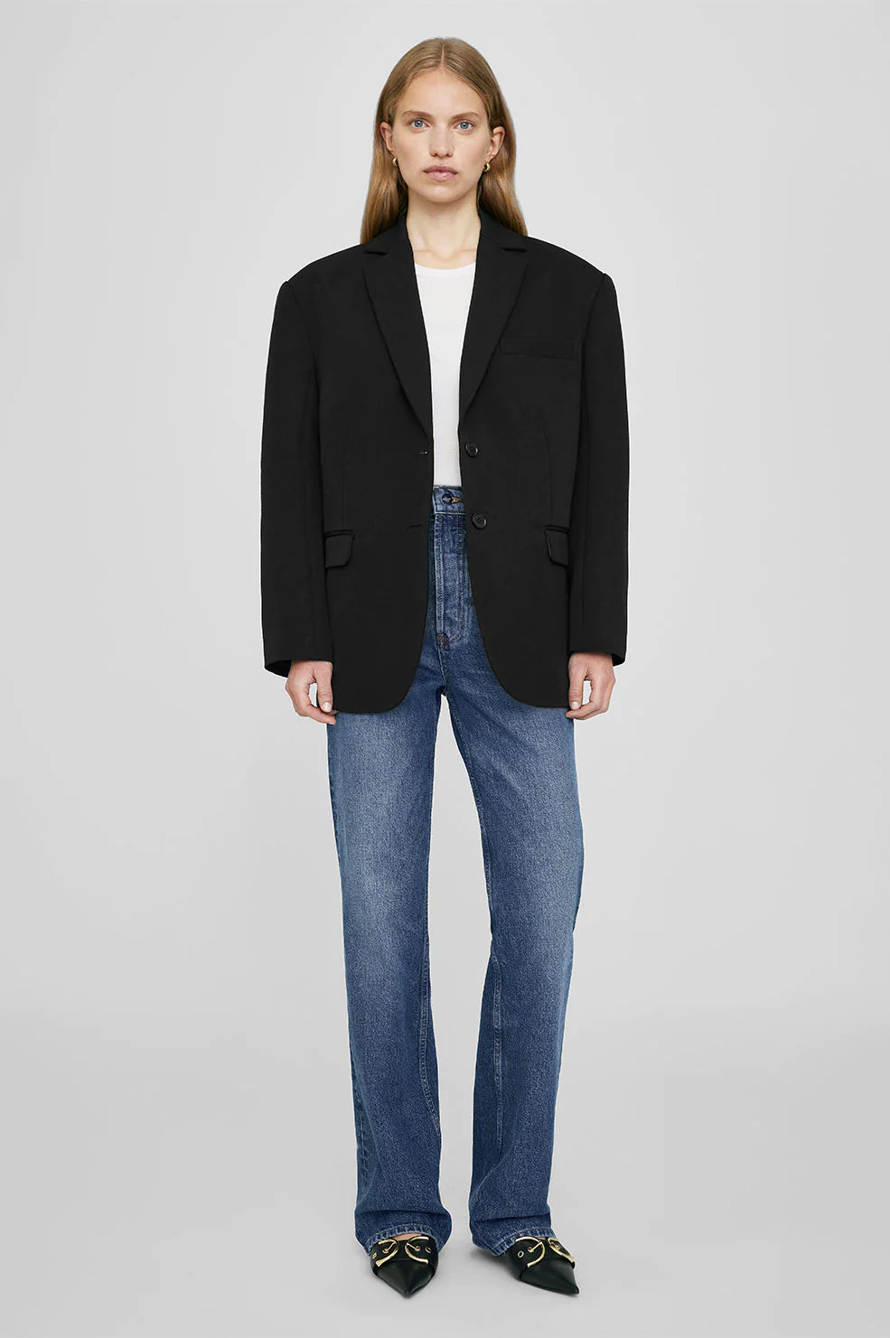 
                  
                    Quinn Blazer in Black
                  
                