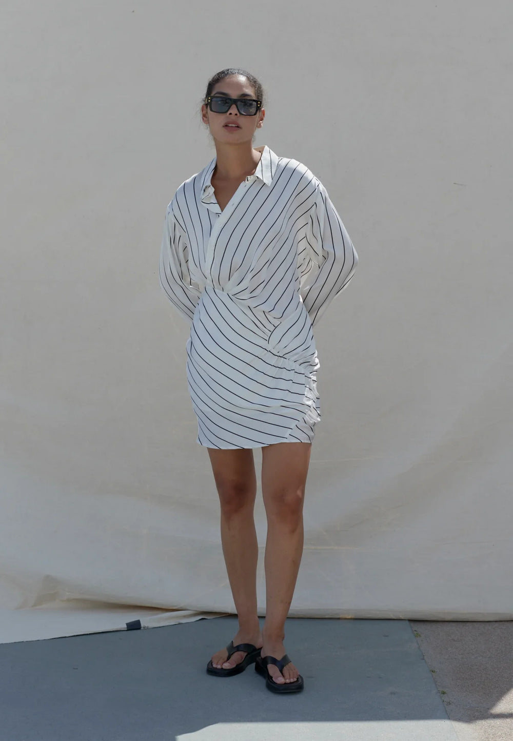 Dorothea Dress in Stripe