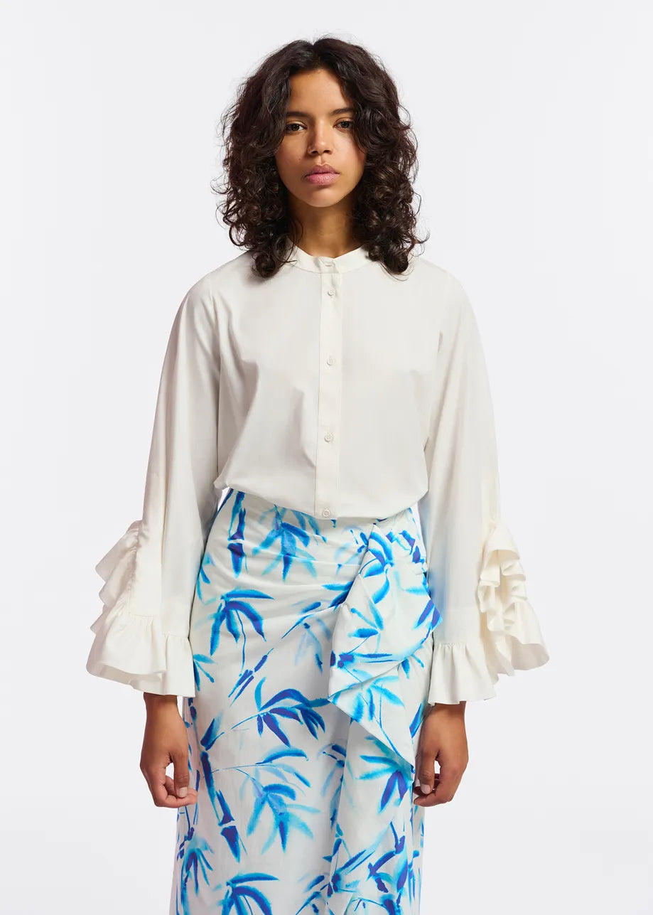 
                  
                    Famke Shirt in Off White
                  
                