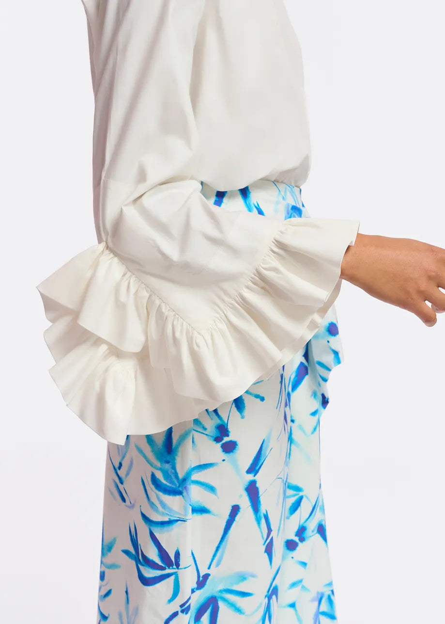 
                  
                    Famke Shirt in Off White
                  
                