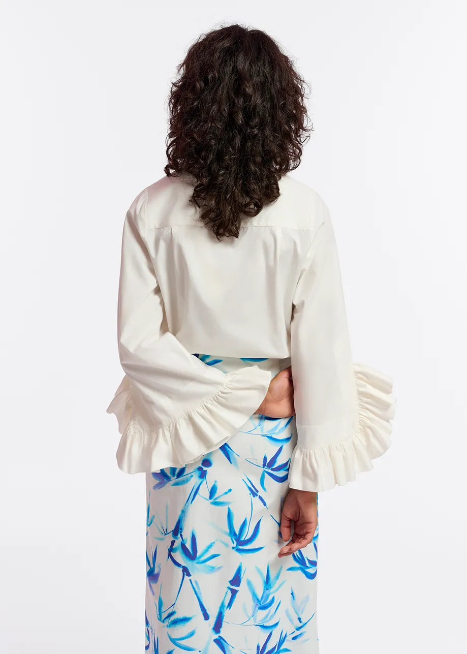 
                  
                    Famke Shirt in Off White
                  
                