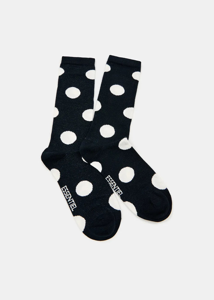 
                  
                    Fowl Black and white polka-dotted socks
                  
                