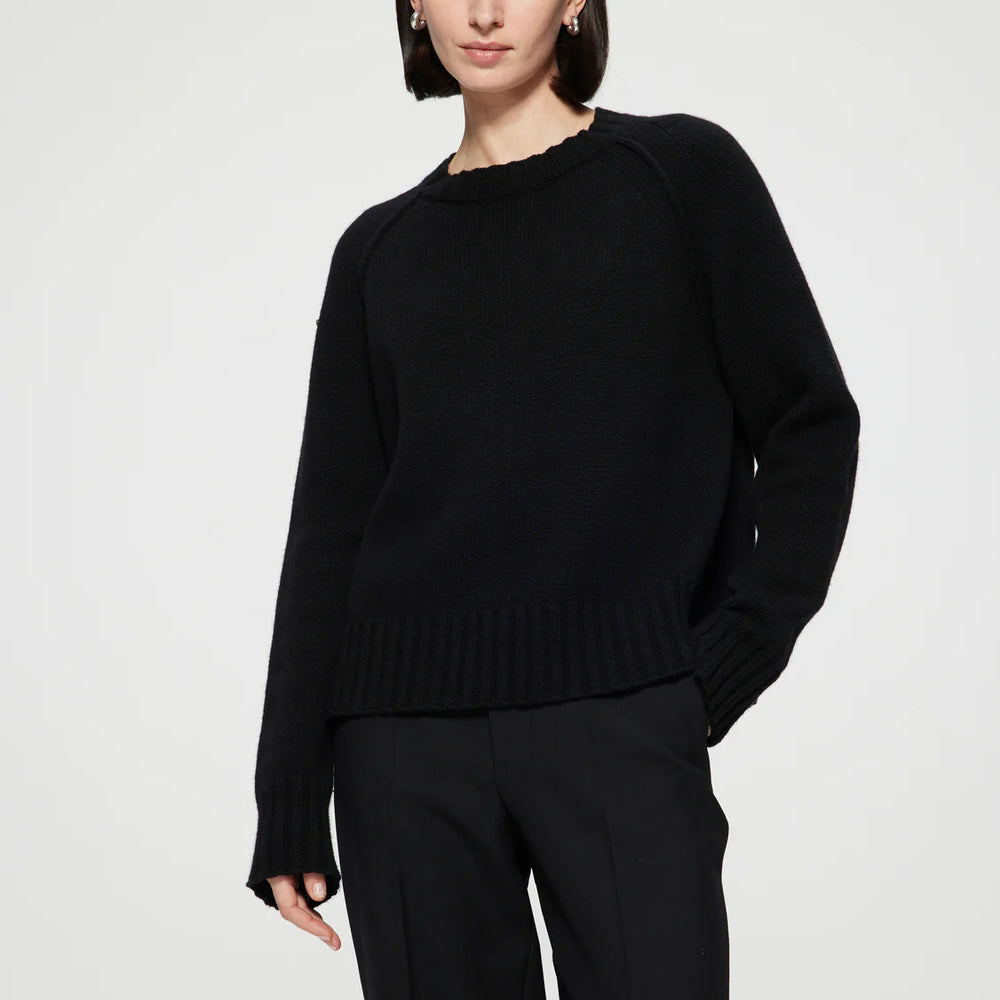 
                  
                    Wool Cashmere Sweater in Black
                  
                