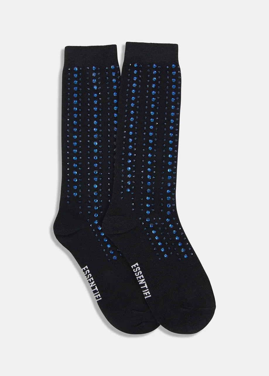 
                  
                    Grapes Black Socks with Rhinestones
                  
                