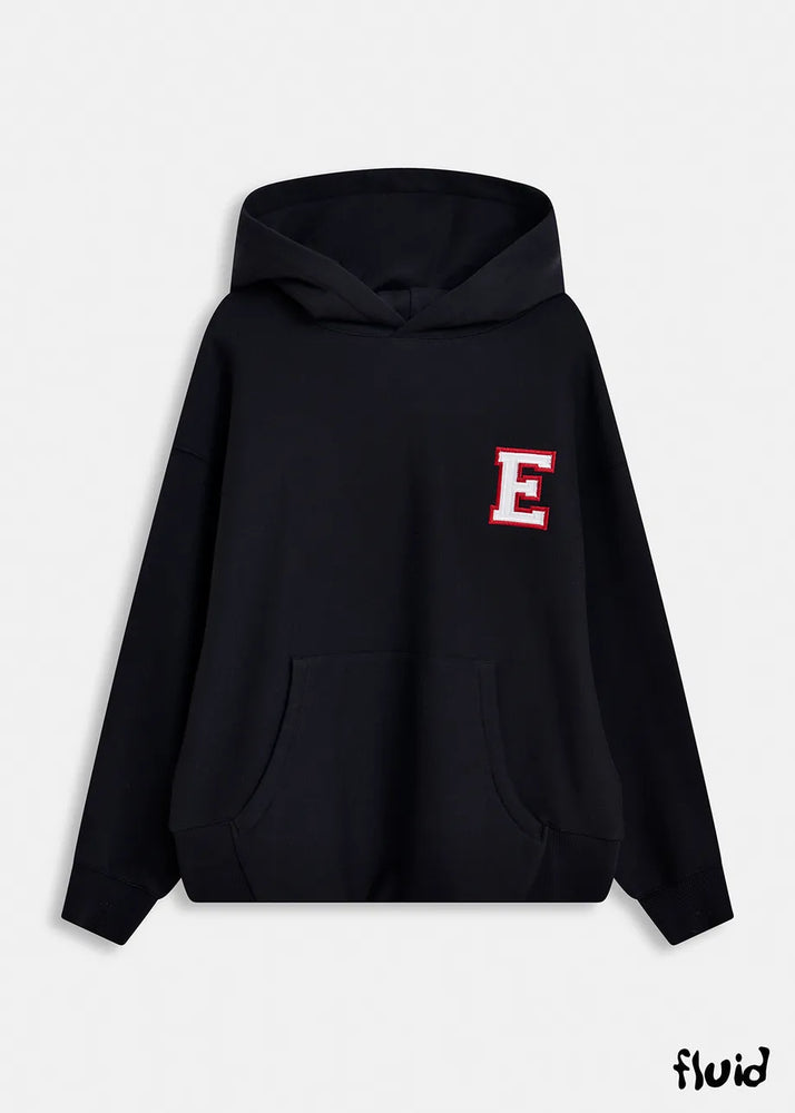 
                  
                    Gris Black Sweatshirt with Embroidered Patches
                  
                