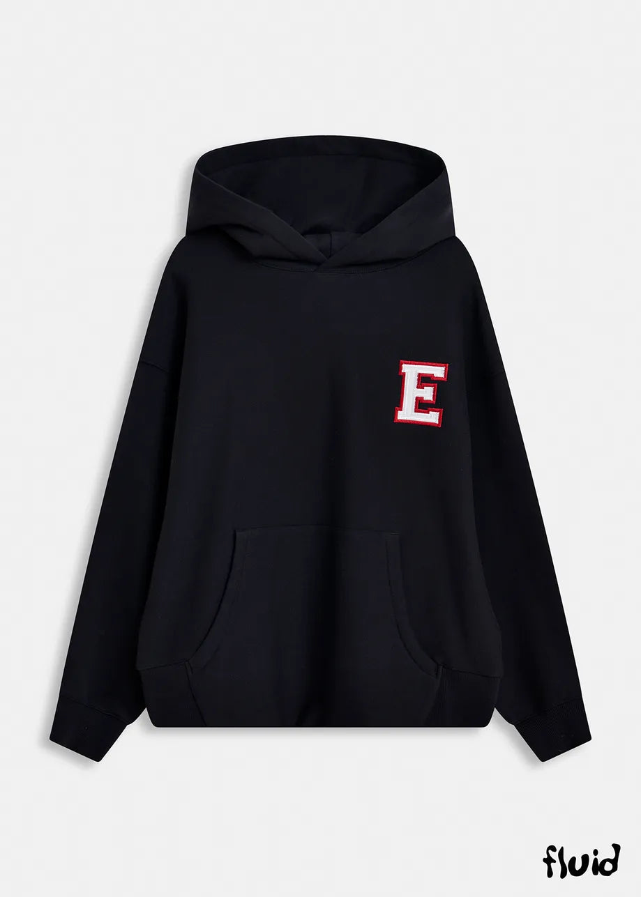 
                  
                    Gris Black Sweatshirt with Embroidered Patches
                  
                