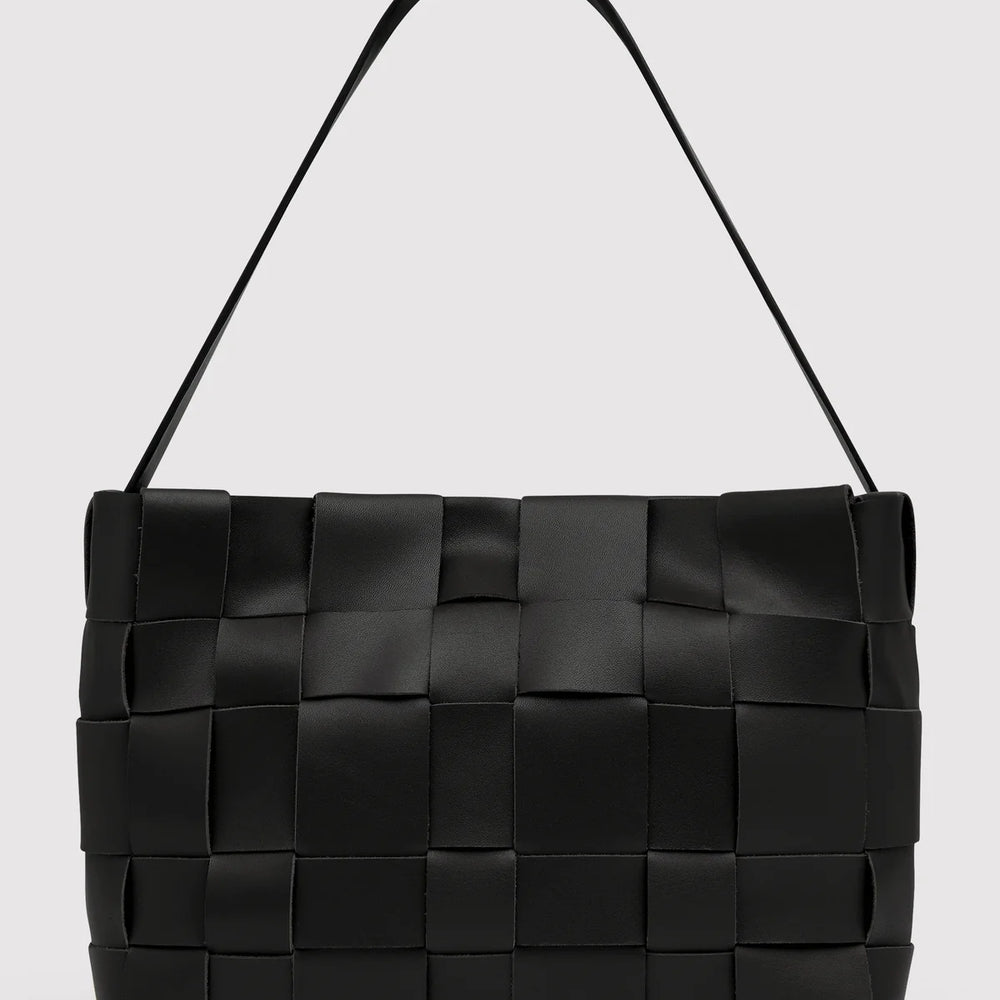 
                  
                    Woven Mini Tote Bag Black
                  
                