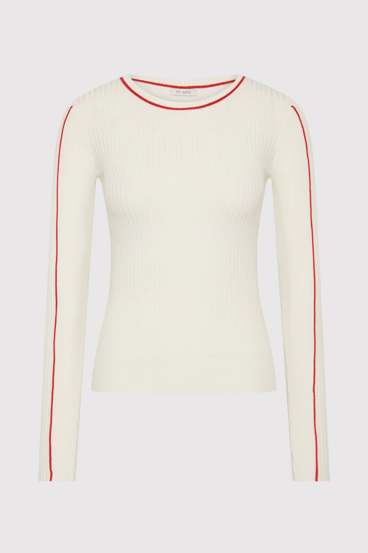 
                  
                    FIne Line Long Sleeve Top - White
                  
                