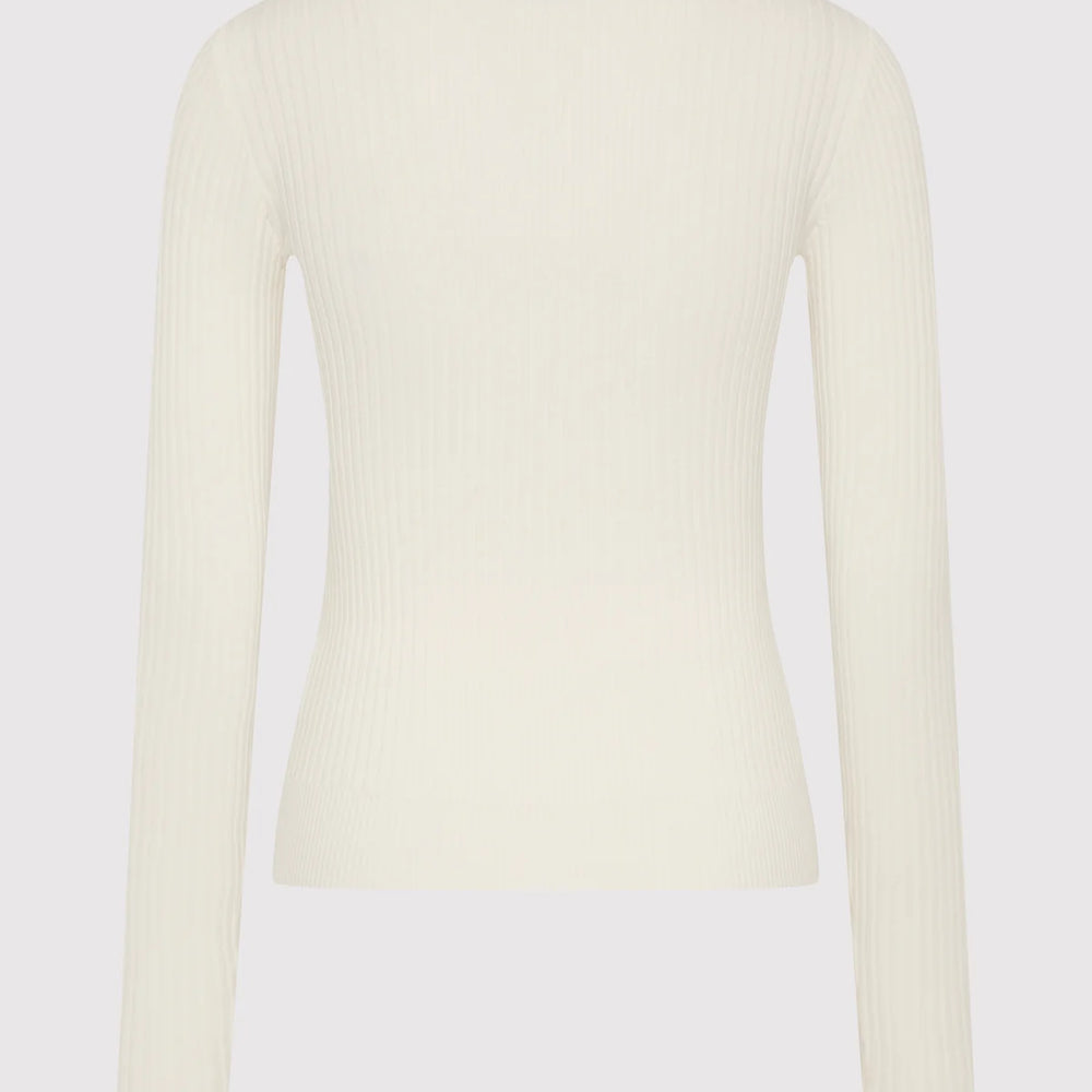 
                  
                    FIne Line Long Sleeve Top - White
                  
                