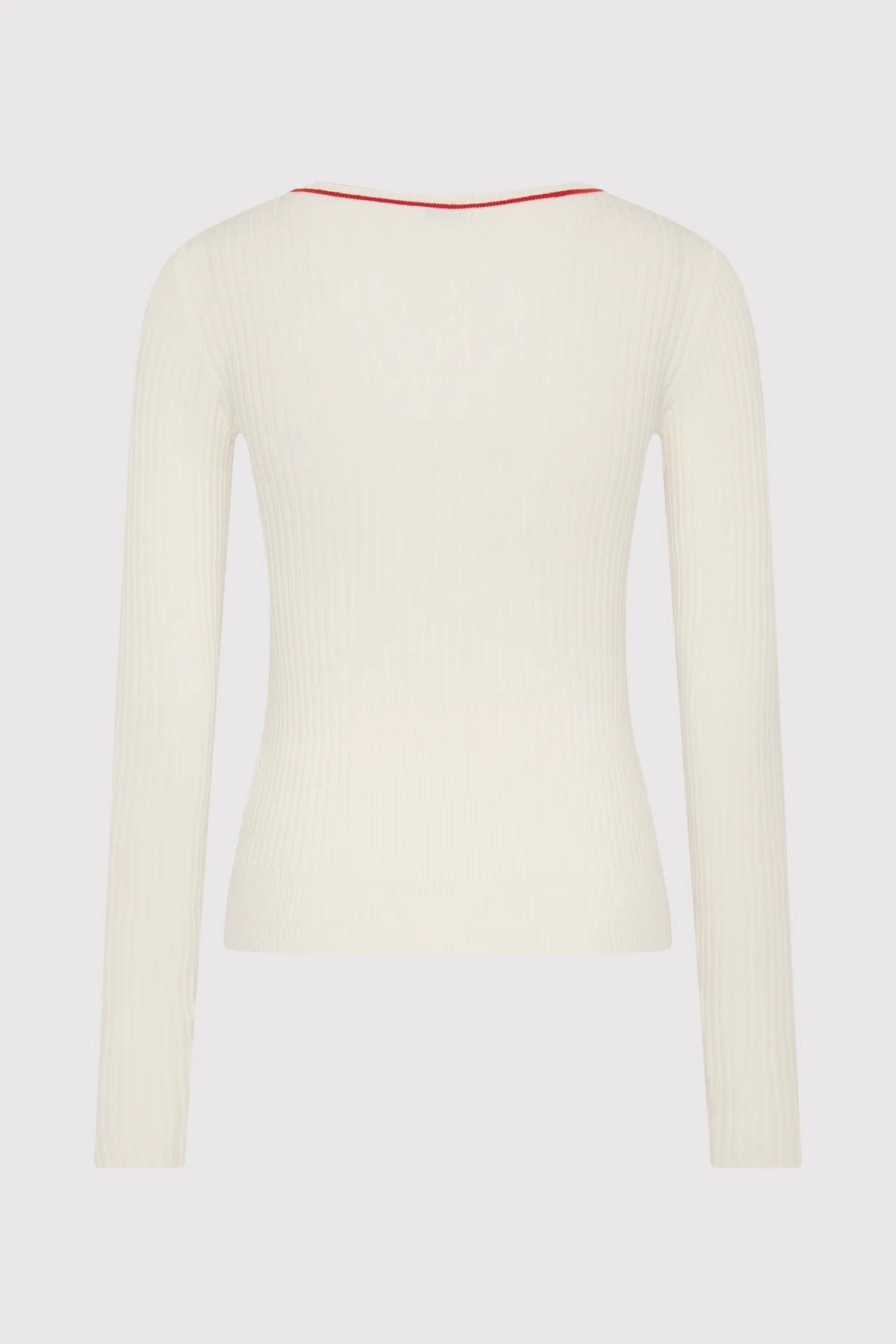 
                  
                    FIne Line Long Sleeve Top - White
                  
                