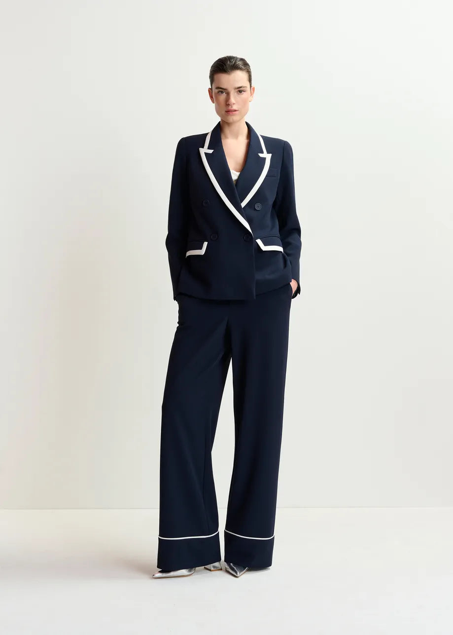 Hair Double Breasted Blazer