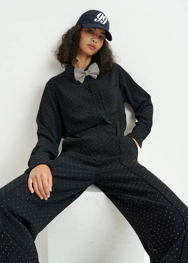 
                  
                    Harmonize Black Rhinestone Shirt
                  
                