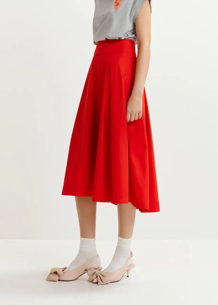 
                  
                    Hosanna Pleated Mid Skirt True Red
                  
                