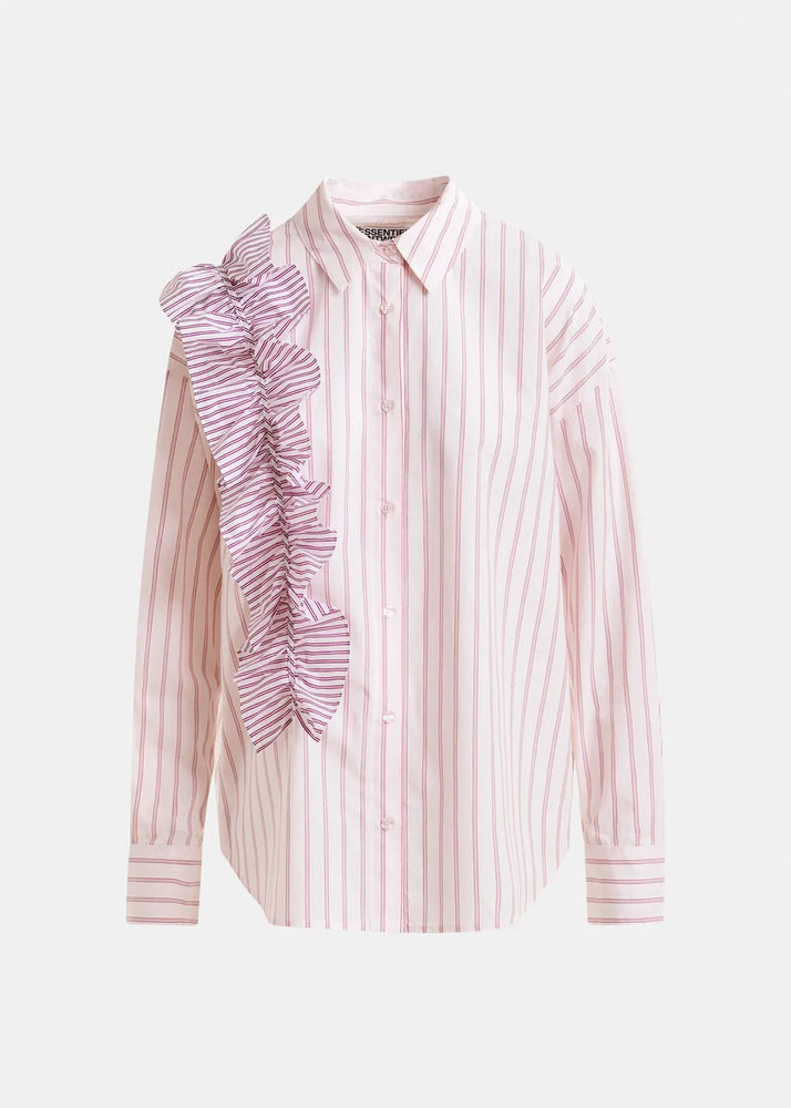 
                  
                    Ibody Red and White Striped Shirt with Ruffle
                  
                